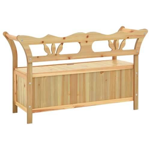Klupa 107 x 45 x 75,5 cm od masivne jelovine - Smeđa Cijena