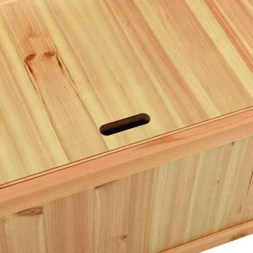 Klupa 107 x 45 x 75,5 cm od masivne jelovine - Smeđa Cijena