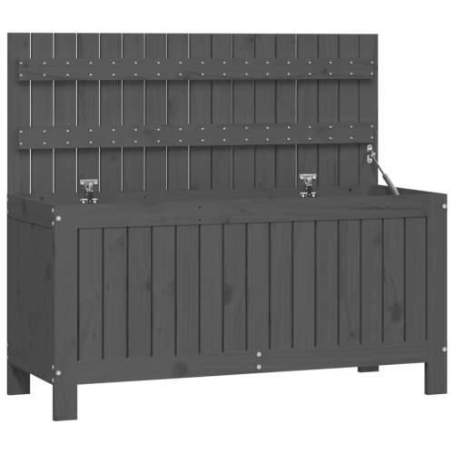 Vrtna kutija za pohranu siva 108x42,5x54 cm od masivne borovine - Siva boja bora 108 x 42.5 x 54 cm Cijena