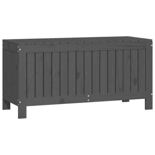 Vrtna kutija za pohranu siva 108x42,5x54 cm od masivne borovine - Siva boja bora 108 x 42.5 x 54 cm Cijena