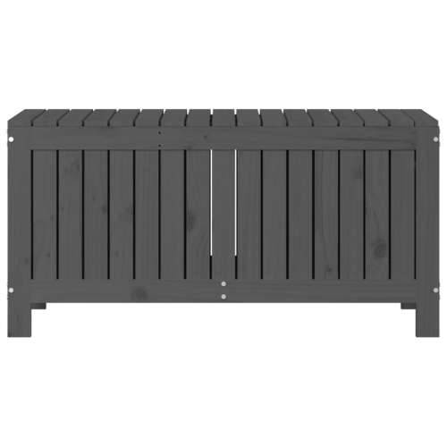 Vrtna kutija za pohranu siva 108x42,5x54 cm od masivne borovine - Siva boja bora 108 x 42.5 x 54 cm Cijena