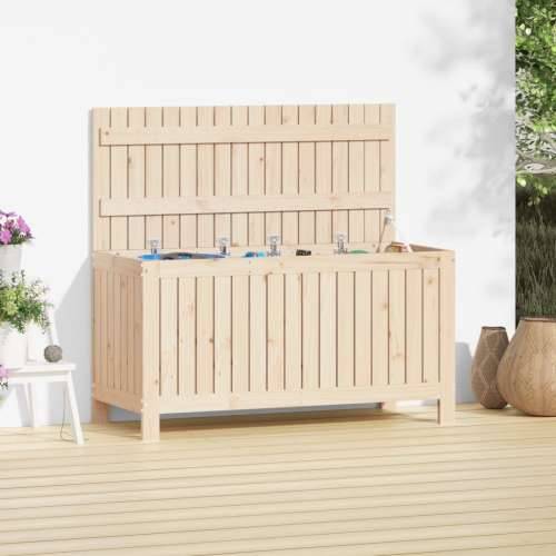Vrtna kutija za pohranu 115x49x60 cm od masivne borovine - Prirodna boja bora 115 x 49 x 60 cm Cijena