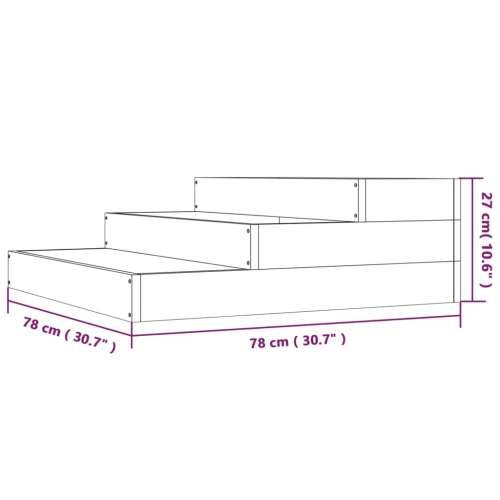 Sadilica 78 x 78 x 27 cm od masivnog drva duglazije - Prirodni douglas 78 x 78 x 27 cm 1 Cijena
