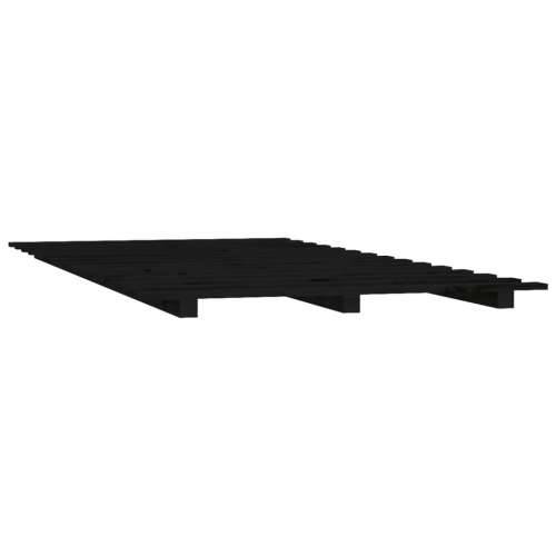 Okvir za krevet crni 100 x 200 cm od masivne borovine - Crna 100 x 200 cm Cijena
