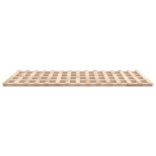 Okvir za krevet 200 x 200 cm od masivne borovine - Prirodna 200 x 200 cm Cijena