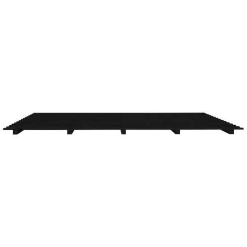 Okvir za krevet crni 160x200 cm od masivne borovine - Crna 160 x 200 cm Cijena