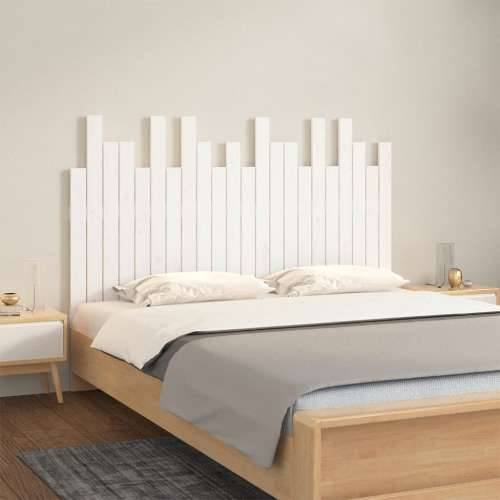 Zidno uzglavlje bijelo 140x3x80 cm od masivne borovine - Bijela 140 x 80 cm 1 Cijena