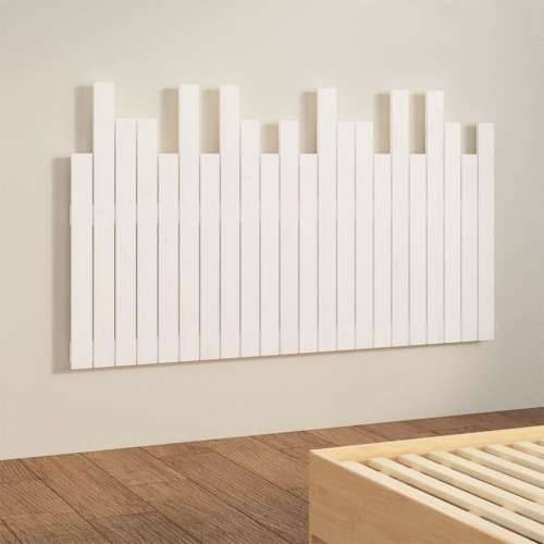 Zidno uzglavlje bijelo 140x3x80 cm od masivne borovine - Bijela 140 x 80 cm 1 Cijena