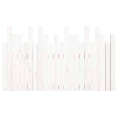 Zidno uzglavlje bijelo 140x3x80 cm od masivne borovine - Bijela 140 x 80 cm 1 Cijena