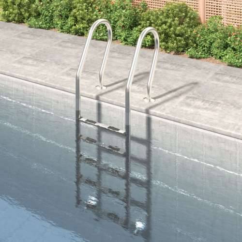 Ljestve za bazen 54 x 38 x 211 cm od nehrđajućeg čelika 304 - 54 x 38 x 211 cm 1 za betonsku površinu Zakrivljeni Cijena