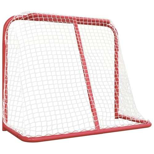Gol za hokej crveno-bijeli 183 x 71 x 122 cm od poliestera Cijena
