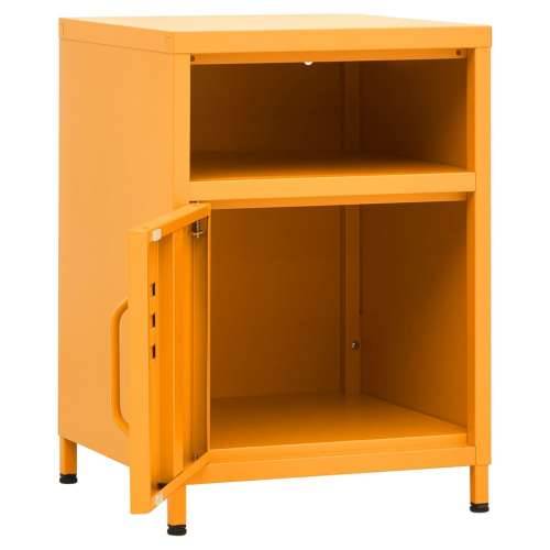 Noćni ormarići 2 kom boja senfa 35 x 35 x 51 cm čelični - žuta boja senfa 2 Cijena