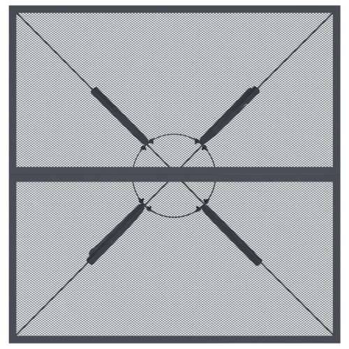 Vrtni stol antracit 80 x 80 x 72,5 cm od čelične mreže - 80 x 80 x 72.5 cm 1 Cijena