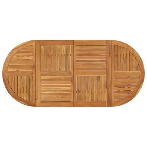 Vrtni stol 200 x 90 x 75 cm od masivnog bagremovog drva - 200 x 90 x 75 cm 1 Ovalno Cijena