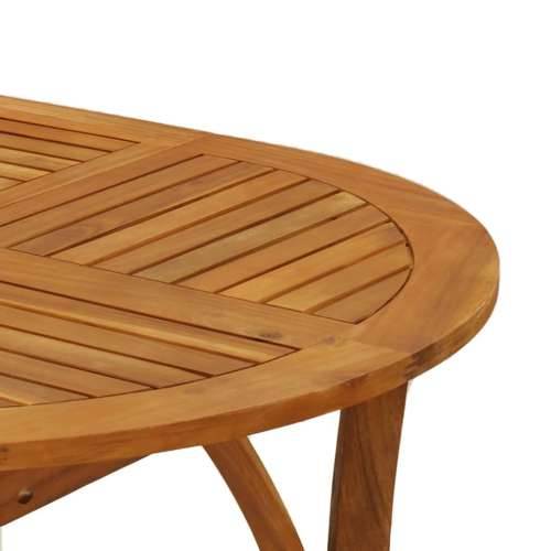 Vrtni stol 200 x 90 x 75 cm od masivnog bagremovog drva - 200 x 90 x 75 cm 1 Ovalno Cijena