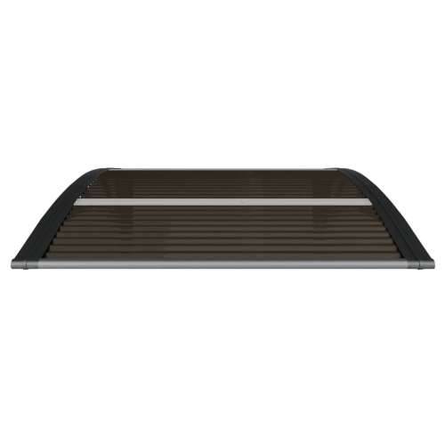 Nadstrešnica za vrata crna 100 x 75 cm polikarbonatna - Crna 100 x 75 cm 1 s 3 ploče Cijena