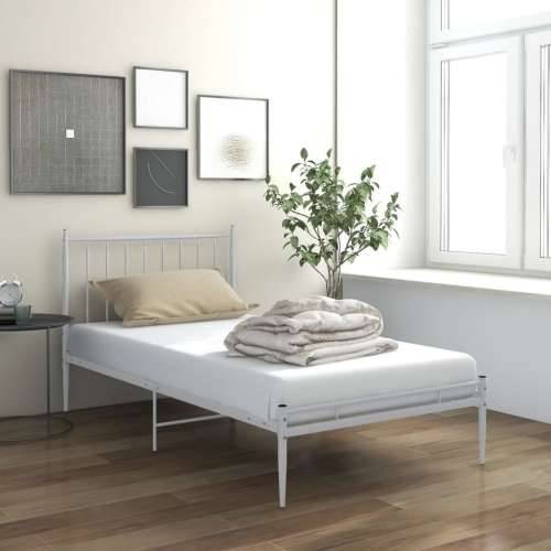 Okvir za krevet bijeli metalni 90 x 200 cm - Bijela 90 x 200 cm Cijena