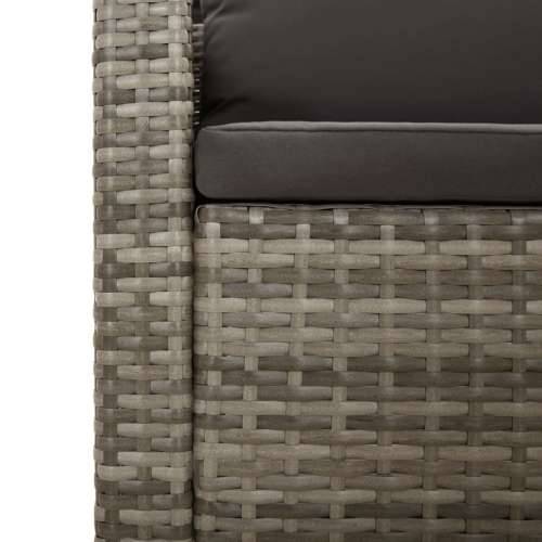 8-dijelna vrtna garnitura od poliratana s jastucima siva - 2x corner + 3x middle + 2x armchair + footrest 1 Cijena