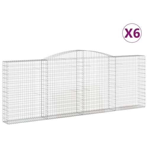 Lučne gabionske košare 6 kom 400x30x40/60 cm pocinčano željezo - 400 x 30 x 140/160 cm 6 Cijena