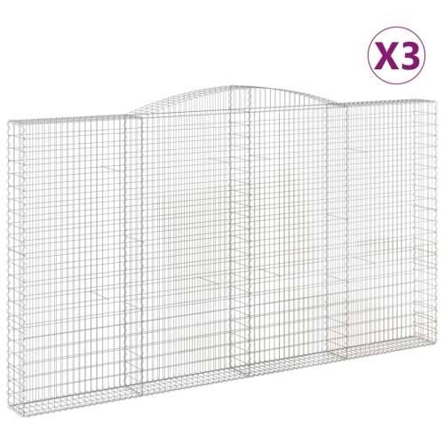 Lučne gabionske košare 3 kom 400x30x220/240cm pocinčano željezo - 400 x 30 x 220/240 cm 3 Cijena