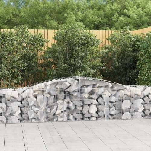 Lučne gabionske košare 4 kom 400x50x60/80 cm pocinčano željezo - 400 x 50 x 60/80 cm 4 Cijena
