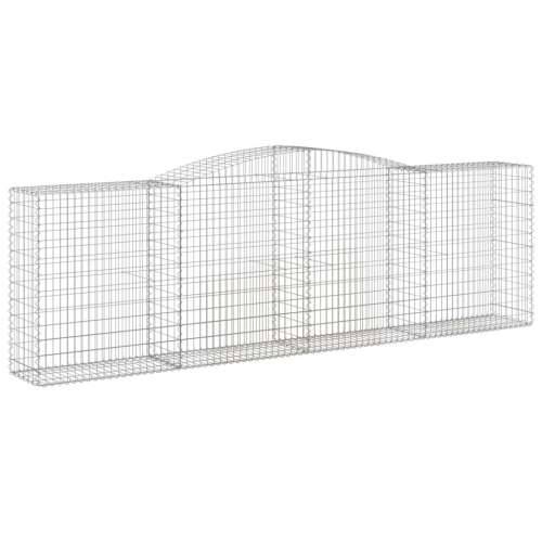 Lučne gabionske košare 7 kom 400x50x120/140cm pocinčano željezo - 400 x 50 x 120/140 cm 7 Cijena