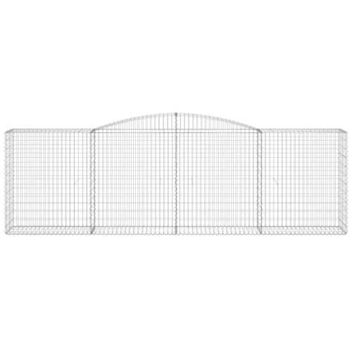 Lučne gabionske košare 7 kom 400x50x120/140cm pocinčano željezo - 400 x 50 x 120/140 cm 7 Cijena