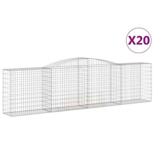 Lučne gabionske košare 20kom 400x50x100/120cm pocinčano željezo - 400 x 50 x 100/120 cm 20 Cijena
