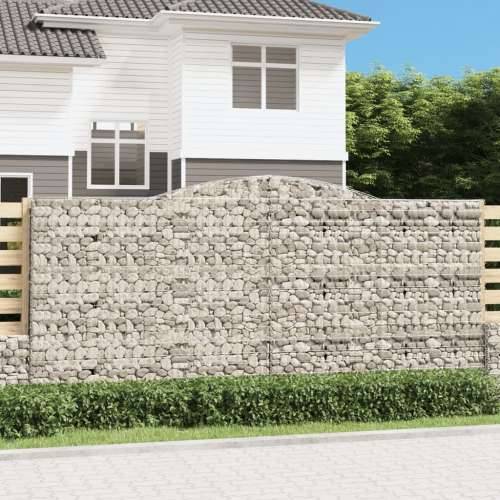 Lučne gabionske košare 4 kom 400x50x180/200cm pocinčano željezo - 400 x 50 x 180/200 cm 4 Cijena