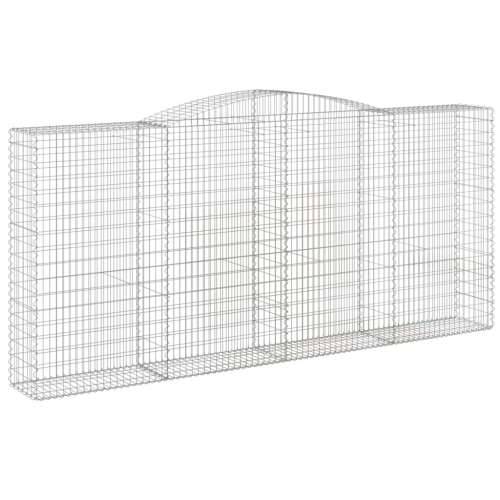 Lučne gabionske košare 4 kom 400x50x180/200cm pocinčano željezo - 400 x 50 x 180/200 cm 4 Cijena