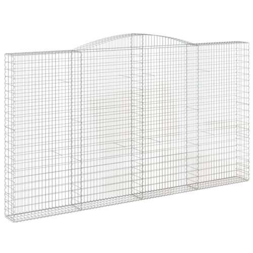 Lučne gabionske košare 4 kom 400x30x220/240cm pocinčano željezo - 400 x 30 x 220/240 cm 4 Cijena