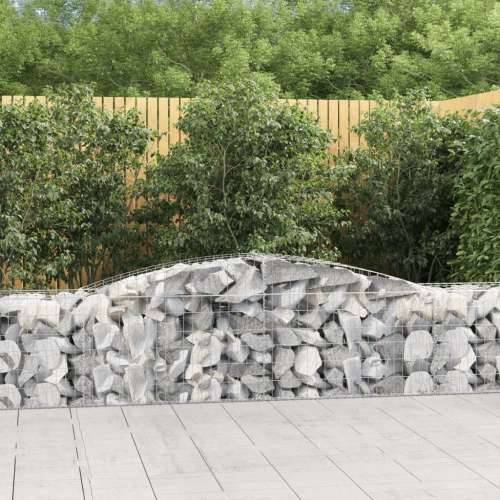 Lučne gabionske košare 7 kom 400x50x60/80 cm pocinčano željezo - 400 x 50 x 60/80 cm 7 Cijena