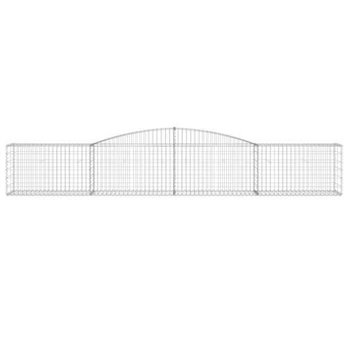 Lučne gabionske košare 10 kom 400x50x60/80 cm pocinčano željezo - 400 x 50 x 60/80 cm 10 Cijena