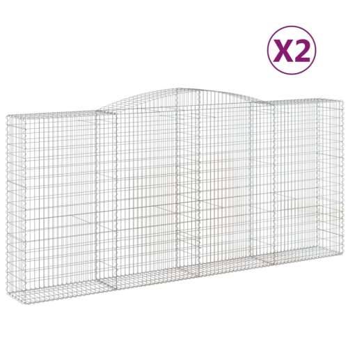 Lučne gabionske košare 2 kom 400x50x180/200cm pocinčano željezo - 400 x 50 x 180/200 cm 2 Cijena
