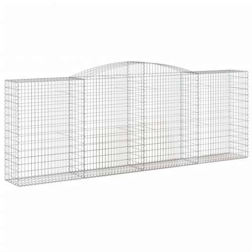 Lučne gabionske košare 8 kom 400x50x140/160cm pocinčano željezo - 400 x 50 x 140/160 cm 8 Cijena