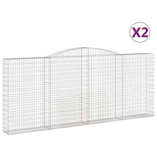 Lučne gabionske košare 2 kom 400x30x160/180cm pocinčano željezo - 400 x 30 x 160/180 cm 2 Cijena
