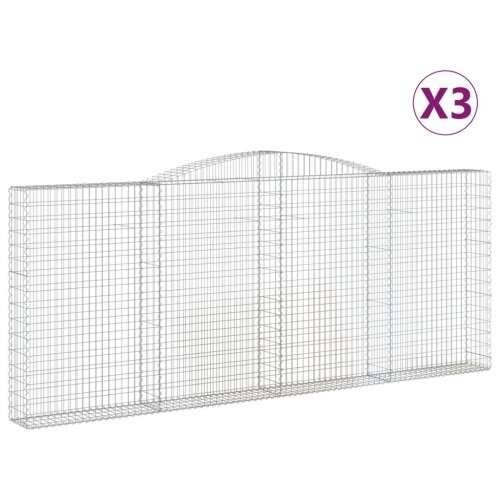 Lučne gabionske košare 3 kom 400x30x160/180cm pocinčano željezo - 400 x 30 x 160/180 cm 3 Cijena