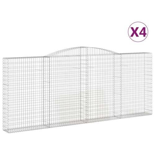 Lučne gabionske košare 4 kom 400x30x160/180cm pocinčano željezo - 400 x 30 x 160/180 cm 4 Cijena