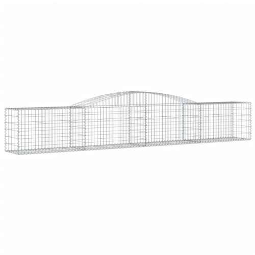 Lučne gabionske košare 8 kom 400x50x60/80 cm pocinčano željezo - 400 x 50 x 60/80 cm 8 Cijena