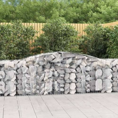 Lučne gabionske košare 2 kom 400x50x80/100 cm pocinčano željezo - 400 x 50 x 80/100 cm 2 Cijena