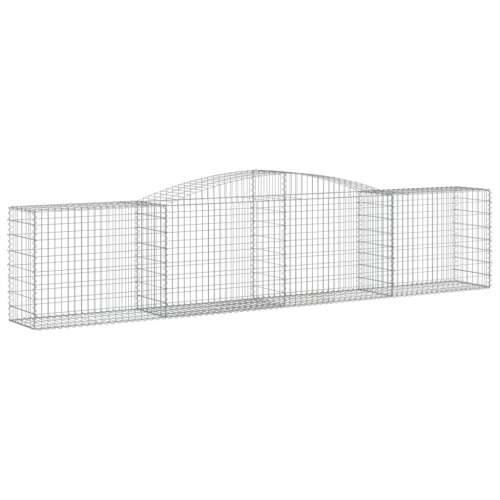 Lučne gabionske košare 6 kom 400x50x80/100 cm pocinčano željezo - 400 x 50 x 80/100 cm 6 Cijena