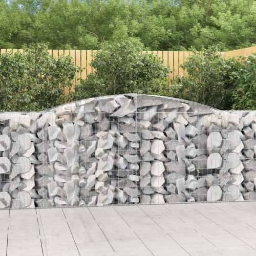 Lučne gabionske košare 5 kom 400x50x100/120cm pocinčano željezo - 400 x 50 x 100/120 cm 5 Cijena