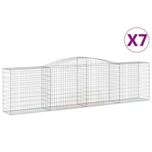 Lučne gabionske košare 7 kom 400x50x100/120cm pocinčano željezo - 400 x 50 x 100/120 cm 7 Cijena