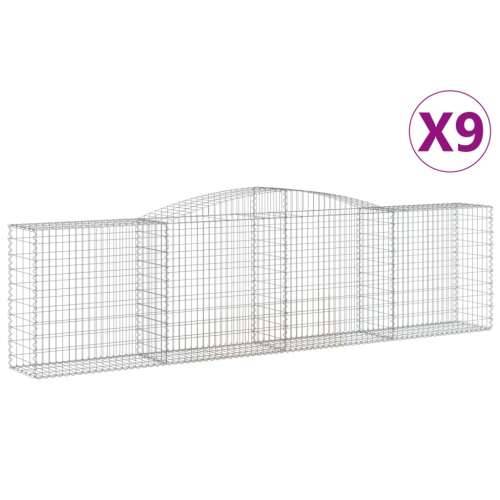 Lučne gabionske košare 9 kom 400x50x100/120cm pocinčano željezo - 400 x 50 x 100/120 cm 9 Cijena