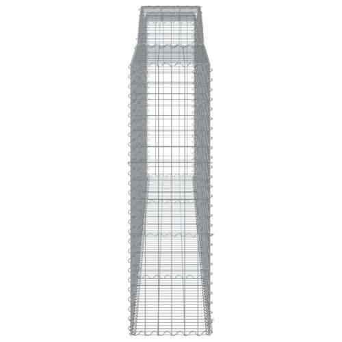 Lučne gabionske košare 4 kom 400x50x160/180cm pocinčano željezo - 400 x 50 x 160/180 cm 4 Cijena