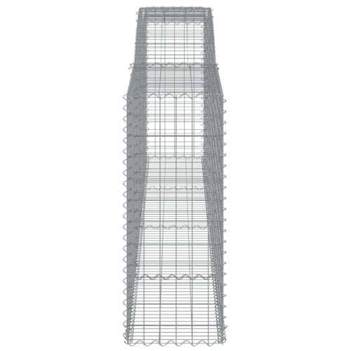 Lučne gabionske košare 5 kom 400x50x120/140cm pocinčano željezo - 400 x 50 x 120/140 cm 5 Cijena