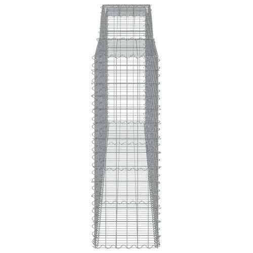 Lučne gabionske košare 4 kom 400x50x40/60 cm pocinčano željezo - 400 x 50 x 140/160 cm 4 Cijena