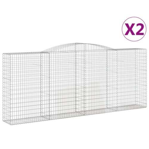 Lučne gabionske košare 2 kom 400x30x160/180cm pocinčano željezo - 400 x 50 x 160/180 cm 2 Cijena