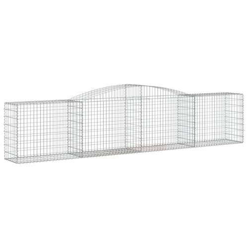Lučne gabionske košare 7 kom 400x50x80/100 cm pocinčano željezo - 400 x 50 x 80/100 cm 7 Cijena