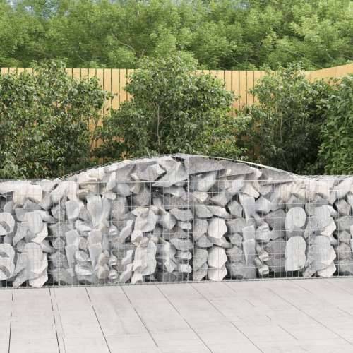 Lučne gabionske košare 9 kom 400x50x80/100 cm pocinčano željezo - 400 x 50 x 80/100 cm 9 Cijena